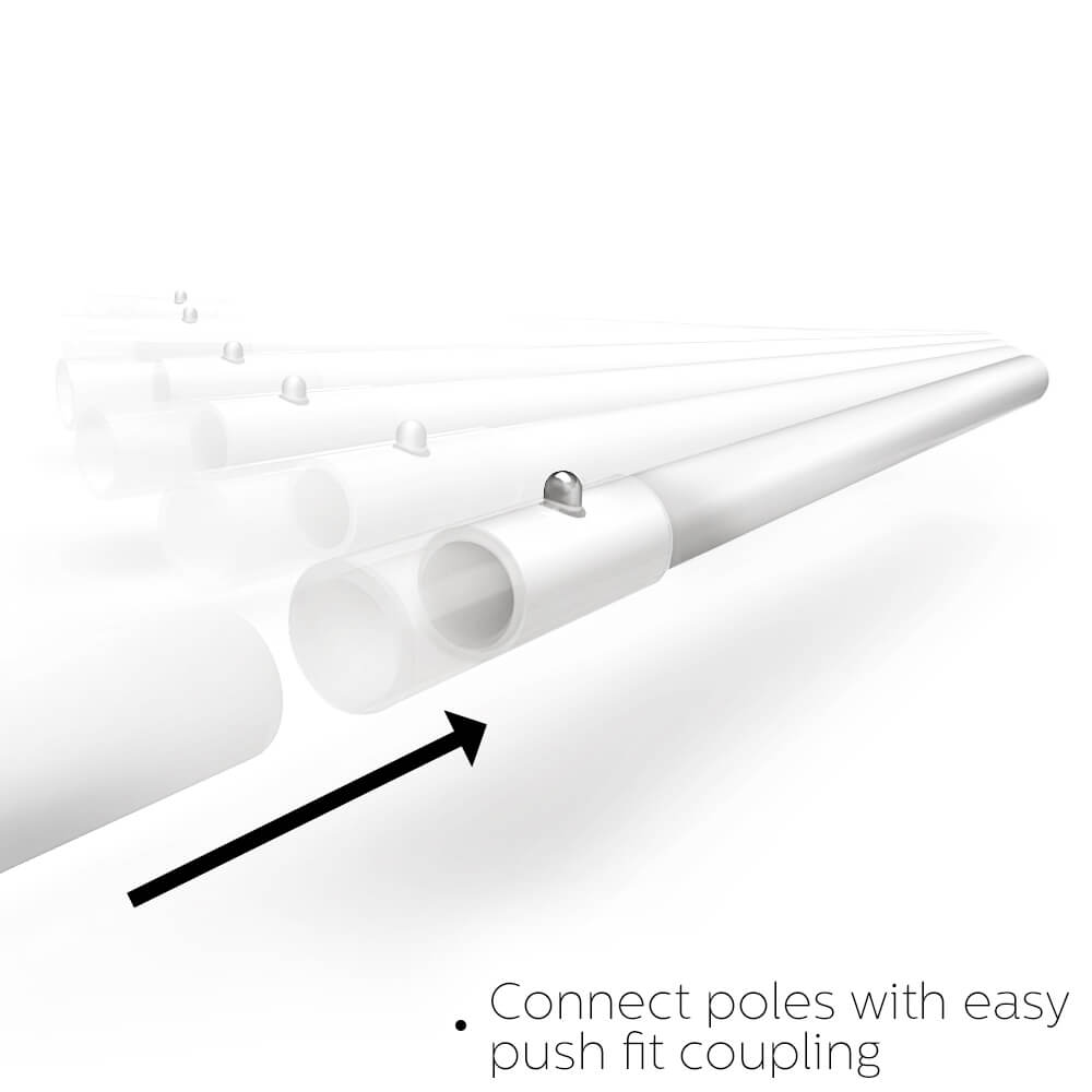 Balloon Arch Poles 21.5 Foot Frame