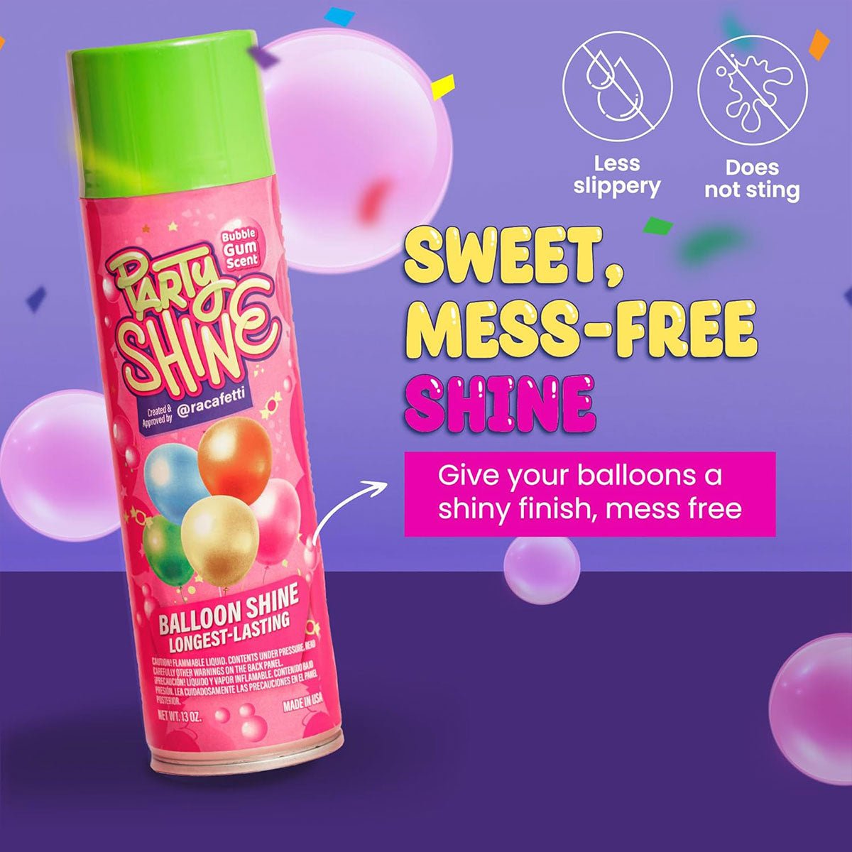 Balloon Shine Spray 13oz Bubble Gum Scent