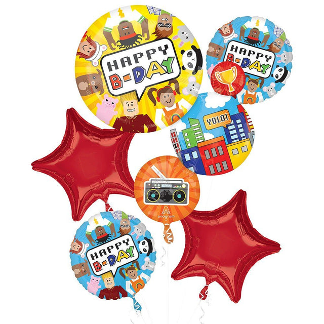 Balloon Bouquet Party Town Birthday Bouquet