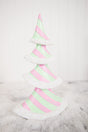 11.6” Resin Pastel Peppermint Layer Tree