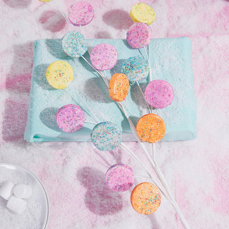31" Pastel Glitter Disc Spray