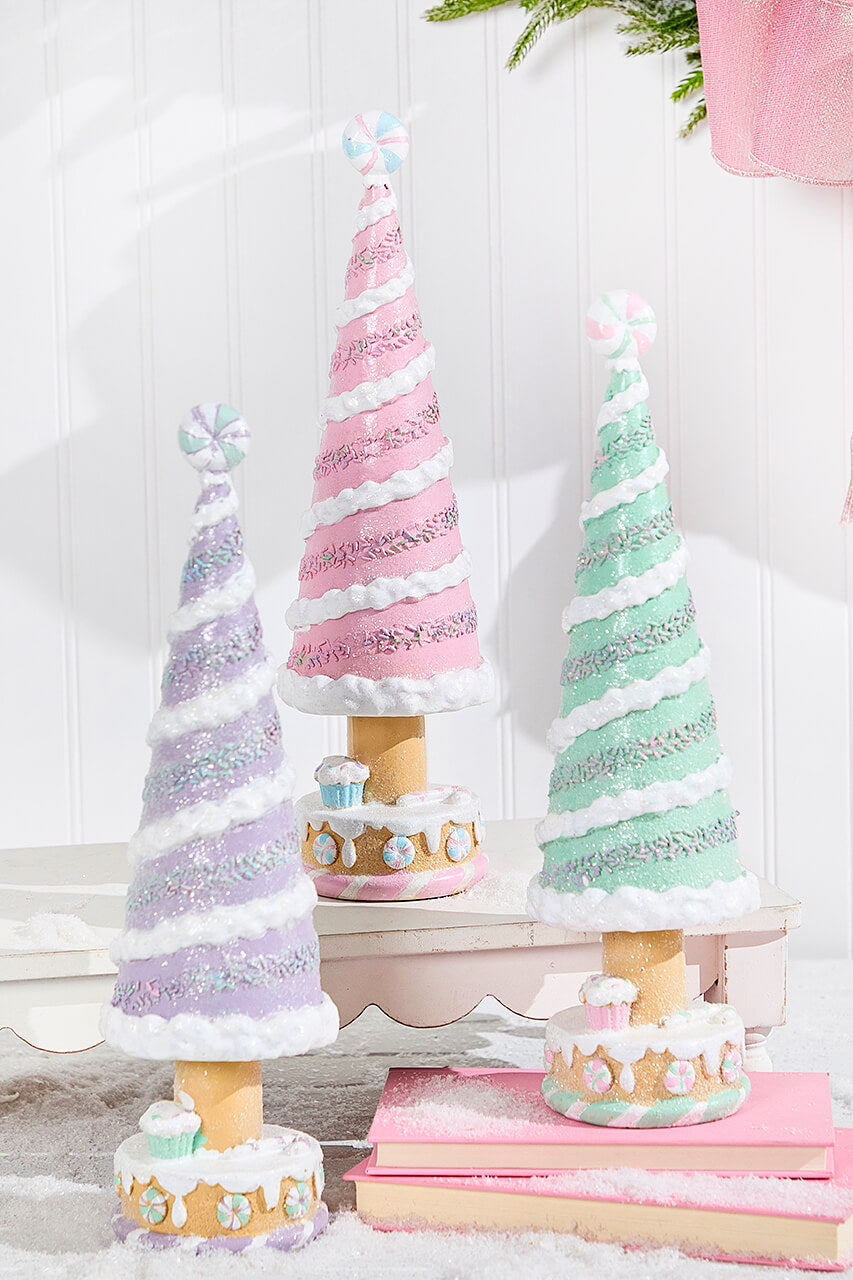 15" Resin Holiday Candy Tree