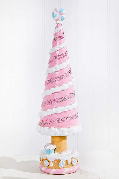 15" Resin Holiday Candy Tree
