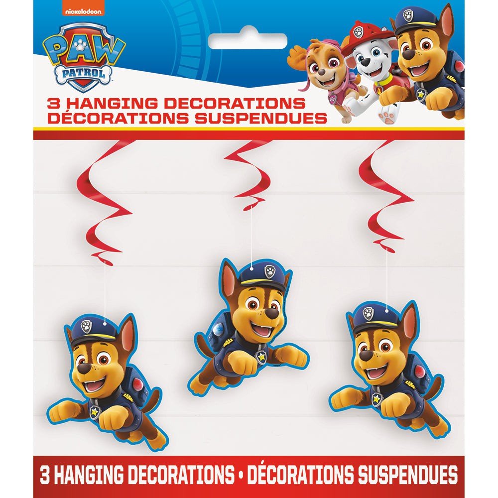Paw Patrol Hanging Swirls 3 Pack