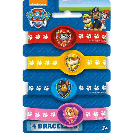 Paw Patrol Stretch Bracelets 4 Pack