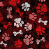 Printed Spandex Paws and Bones Pet Pattern