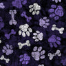 Printed Spandex Paws and Bones Pet Pattern