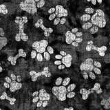 Printed Spandex Paws and Bones Pet Pattern