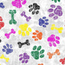 Printed Spandex Paws and Bones Pet Pattern