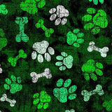 Printed Spandex Paws and Bones Pet Pattern