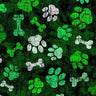 Printed Spandex Paws and Bones Pet Pattern