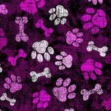 Printed Spandex Paws and Bones Pet Pattern