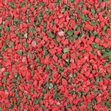 Red and Green Peppermint Course Crunch for bark and brickle 1 lb. pkg