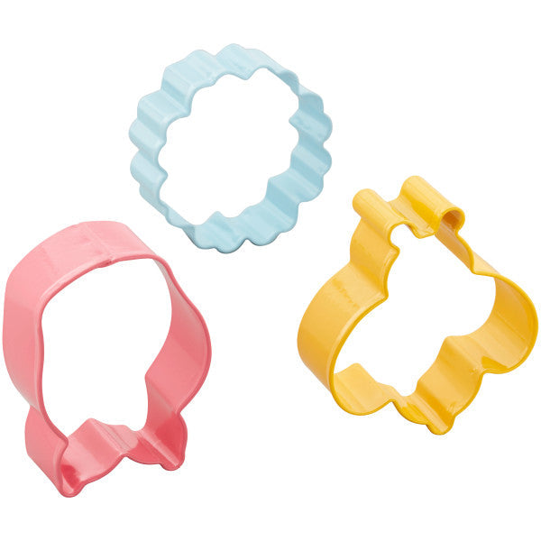 Wilton Daisy, Bumblebee and Tulip Spring Cookie Cutter Set, 3-Piece