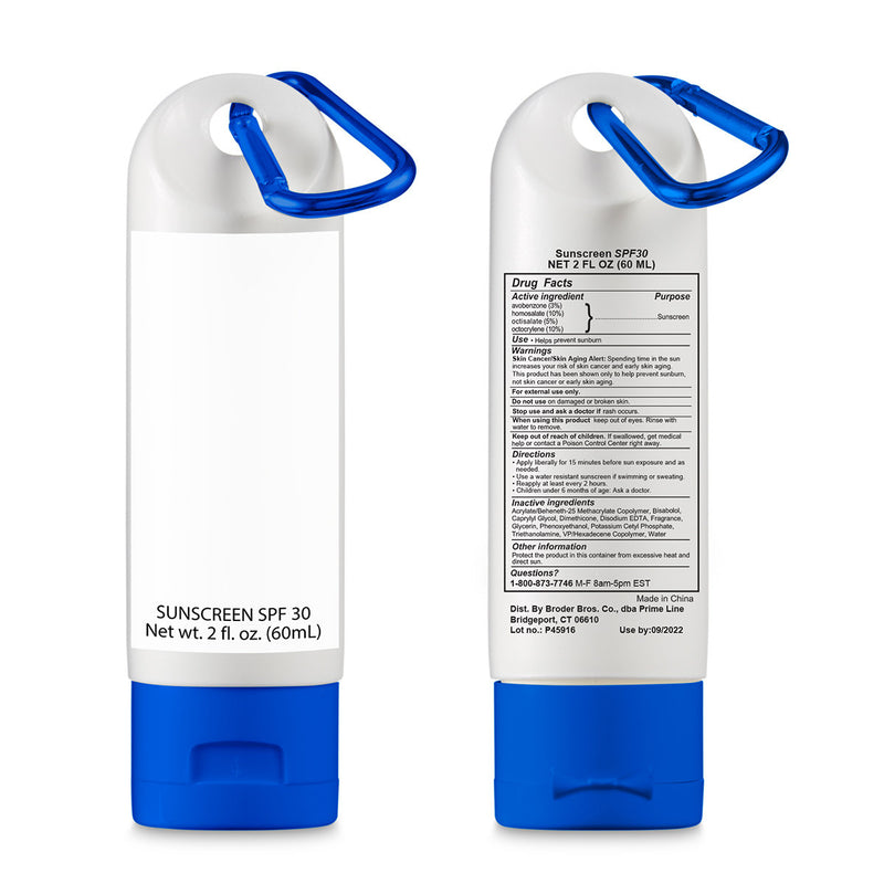 Sunscreen With Carabiner 2oz