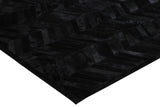 Patchwork PCH214 Cowhide Patchwork Rug - Geometric Chevron Black, 5' X 7', 7' 6" X 9' 6", 9' X 12' (1 Unit)