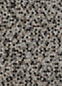 Patchwork PCH217 100% Hairon Leather Fabric - Geometric Octagon, Earthy Browns With Black Accents (5' X 7')
