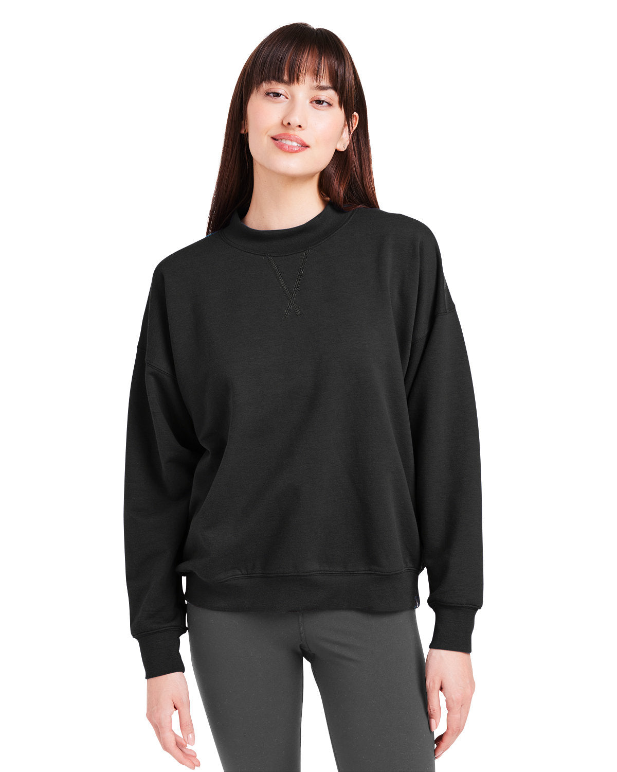 Ladies' Vintage Oversized Crew Pullover