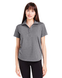 Polo de jersey marmoleado para mujer