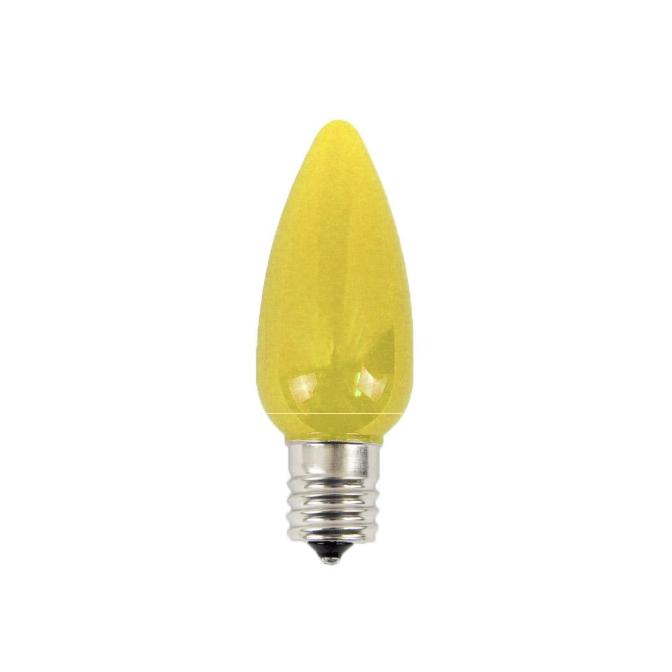 C9 Platinum Elite LED SMD Bulb (25 bulbs/bag) - Frosted, Yellow
