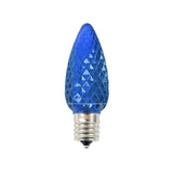 C9 Platinum Elite LED SMD Bulbs – 25 Pack Faceted Blue Commercial Grade Retrofit Christmas Lights
