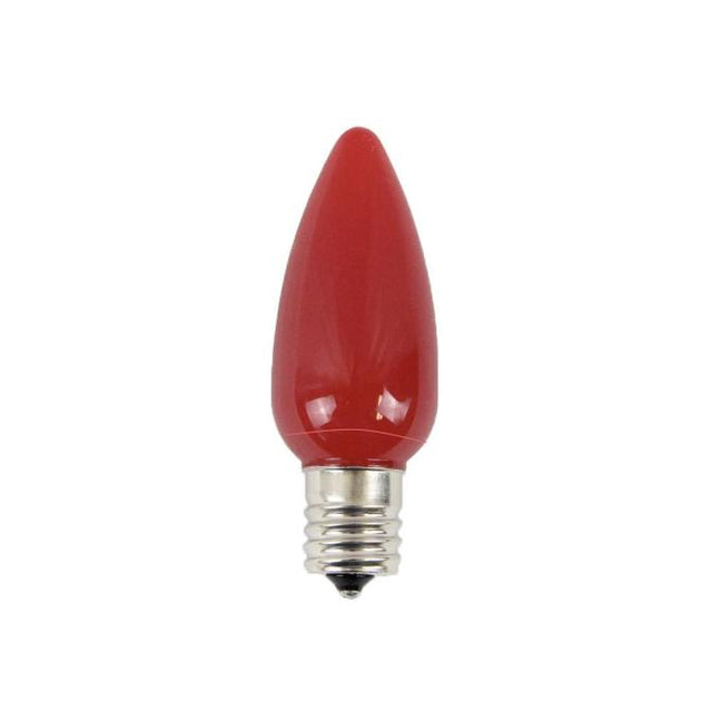 C9 Platinum Elite LED SMD Bulb (25 bulbs/bag) - Frosted, Red