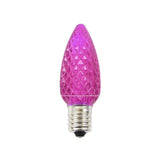 C9 Platinum Elite LED SMD Bulbs – 25 Pack Faceted Pink Commercial Grade Retrofit Holiday Lights