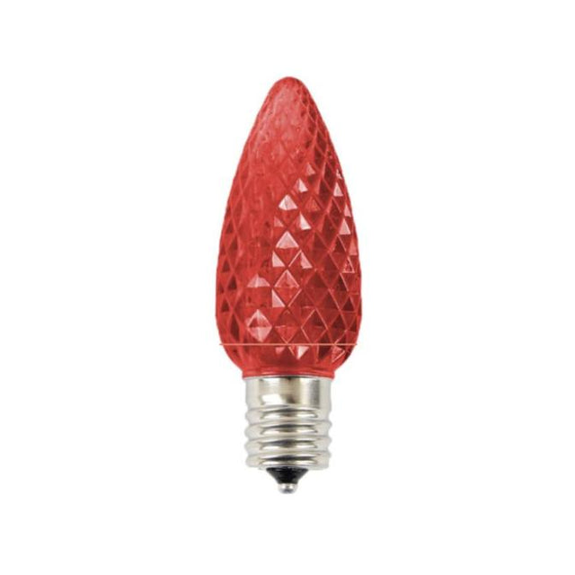 C9 Platinum Elite LED SMD Bulb (25 bulbs/bag) - Faceted, Red