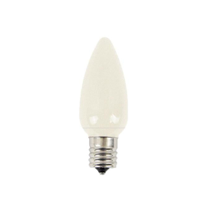 C9 Platinum Elite LED SMD Bulbs – 25 Pack Frosted Warm White Commercial Grade Retrofit Christmas Lights