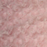 1 Yard Peach Minky Rosebud Fabric 58/60" Width Rose Swirl Embossed