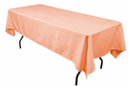 Polyester Rectangular Tablecloth 60x144 Inch – Durable Reusable Table Linen for Weddings, Parties, Banquets & Events