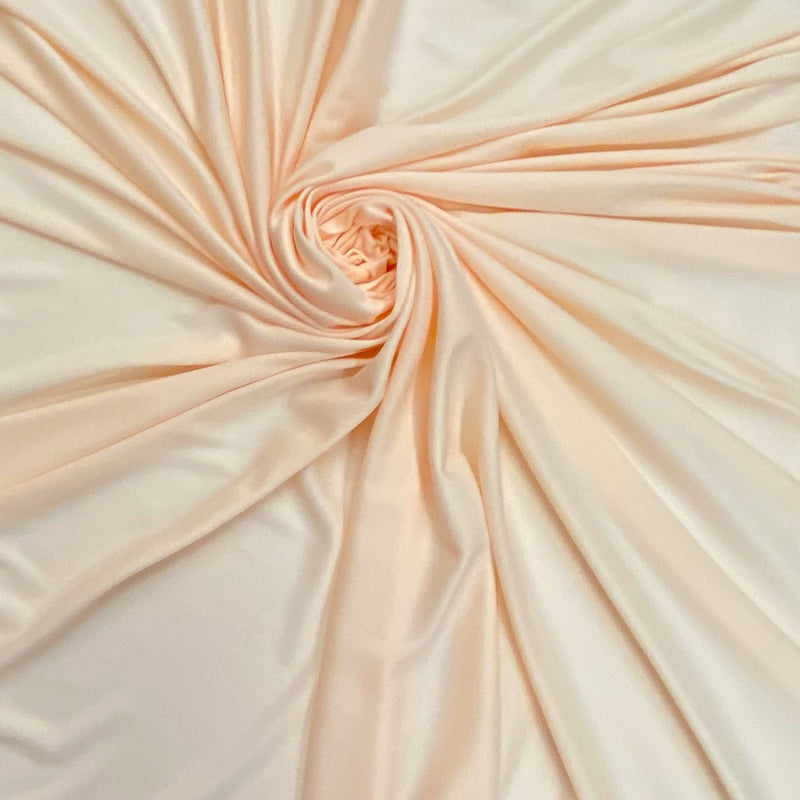 Stretch Lining Polyester Fabric - Peach, Matte Soft, 60" Wide (1 Yard)