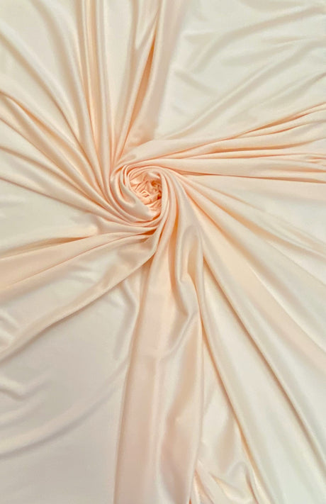 Stretch Lining Polyester Fabric - Peach, Matte Soft, 60" Wide (1 Yard)