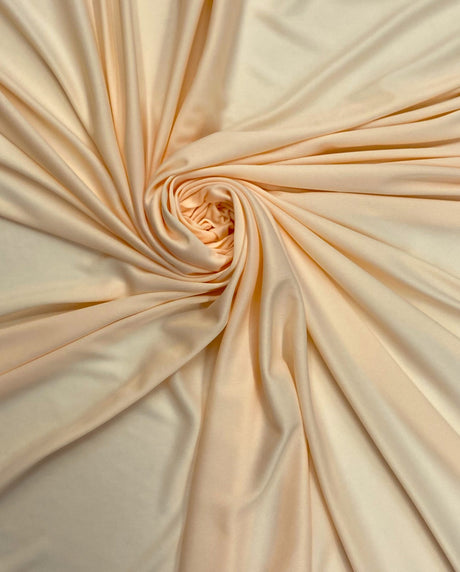 Stretch Lining Polyester Fabric - Peach, Matte Soft, 60" Wide (1 Yard)