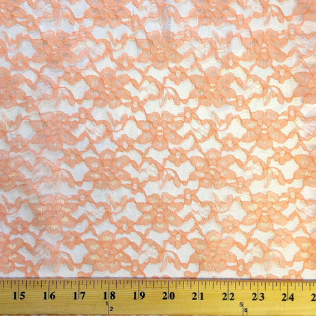Raschel Lace Polyester Fabric - French Floral, 60" Width