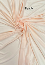 Stretch Lining Polyester Fabric - Peach, Matte Soft, 60" Wide (1 Yard)