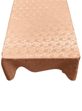Roses Jacquard Satin Fabric - Rose Pattern, 60" X 120" (1 Piece)