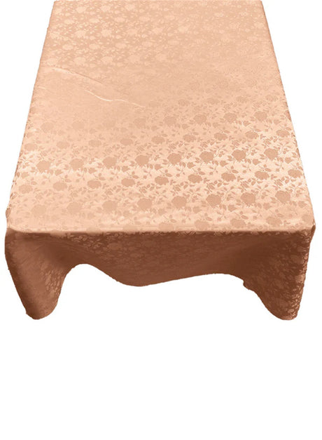 Roses Jacquard Satin Fabric - Rose Pattern, 60" X 120" (1 Piece)