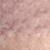 Rose Minky Fabric by the Yard – 58" Wide Ultra Soft Floral Cuddle Plush Fabric