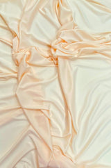 Stretch Lining Polyester Fabric - Peach, Matte Soft, 60" Wide (1 Yard)