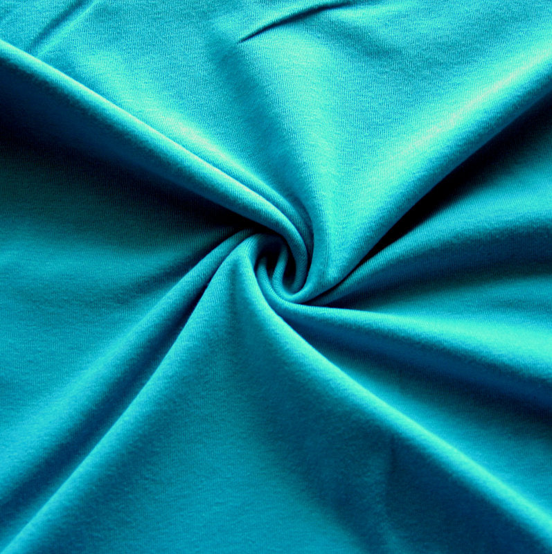 Cotton Lycra Jersey Knit Fabric Peacock Green