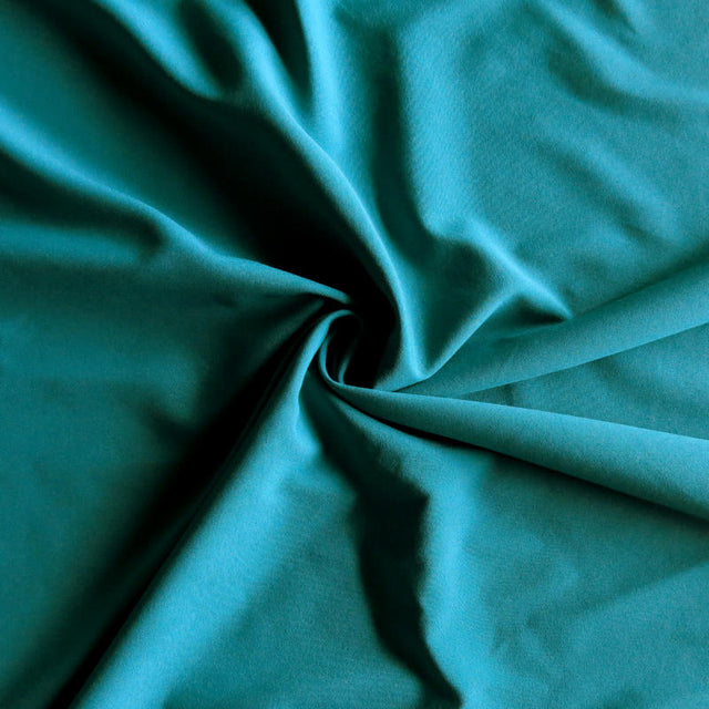 Stretch Woven Fabric Peacock Green