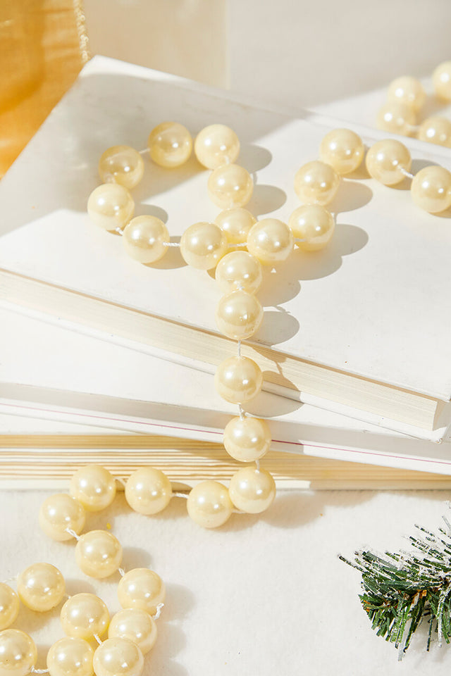8.8' Bead Garland - Pearl