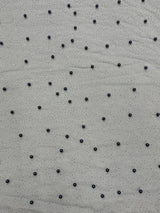 Pearl Glitter Studded Mesh Polyester Fabric - Pearl Studded Mesh, 58" Wide (1 Yard)