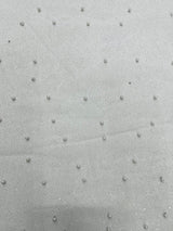 Pearl Glitter Studded Mesh Polyester Fabric - Pearl Studded Mesh, 58" Wide (1 Yard)