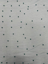 Pearl Glitter Studded Mesh Polyester Fabric - Pearl Studded Mesh, 58" Wide (1 Yard)