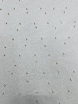 Pearl Glitter Studded Mesh Polyester Fabric - Pearl Studded Mesh, 58" Wide (1 Yard)