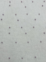 Pearl Glitter Studded Mesh Polyester Fabric - Pearl Studded Mesh, 58" Wide (1 Yard)