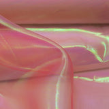 Pastel Iridescent Organza Polyester Nylon Fabric - Pastel Iridescent, Sheer, 58" Width (1 Yard)