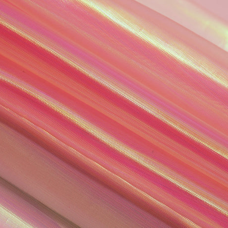 Pastel Iridescent Organza Polyester Nylon Fabric - Pastel Iridescent, Sheer, 58" Width (1 Yard)